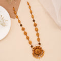 Lakshmi Vinayagar Peacock Design Golden Haram