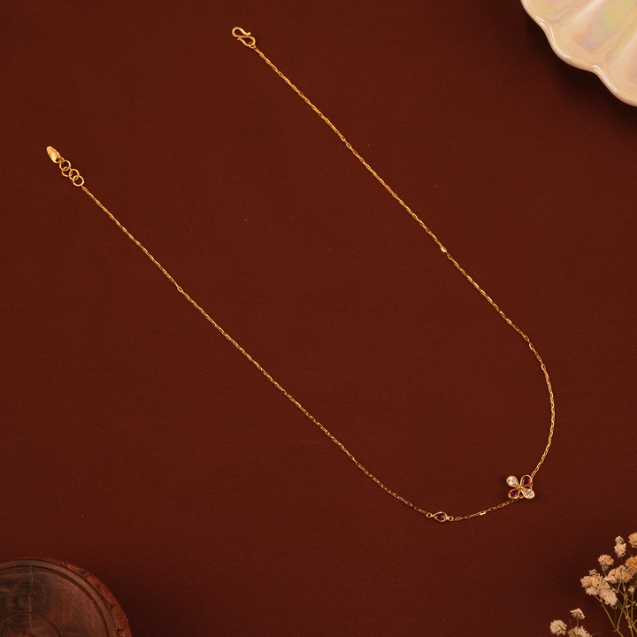 Blooming Petal Flower Gold Chain