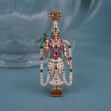 Madurai Meenakshi Rose Gold Diamond Mugappu