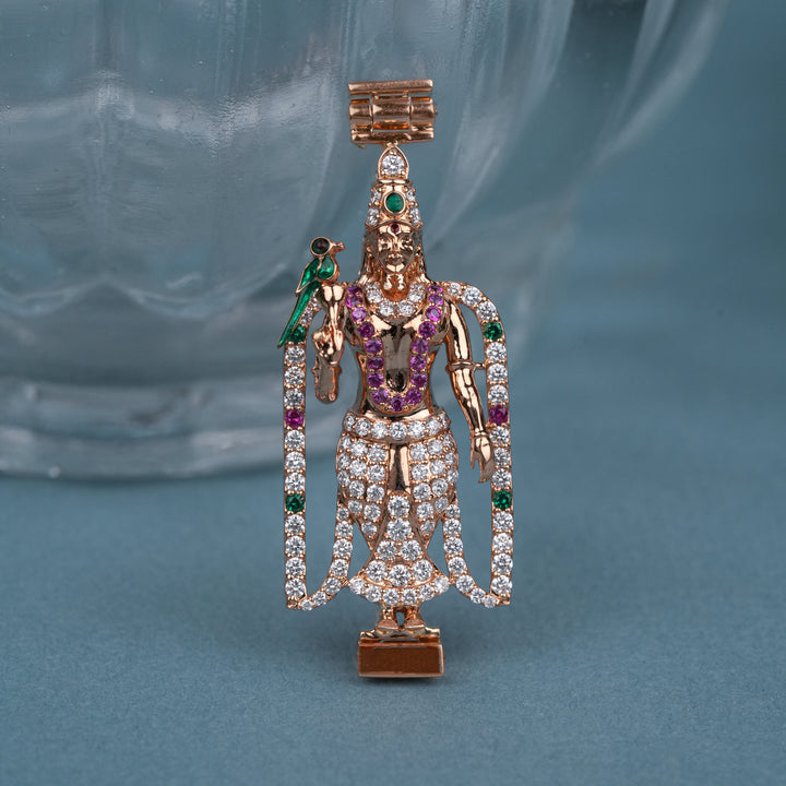 Madurai Meenakshi Rose Gold Diamond Mugappu