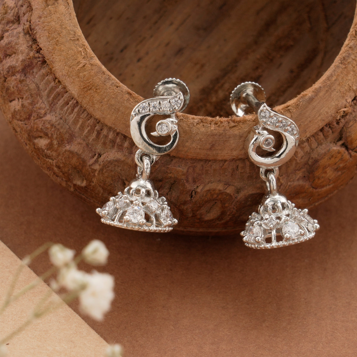 Silver Peacock Casting Bell Jimikki