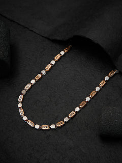 Rose Gold Celestial Box Men's Chain