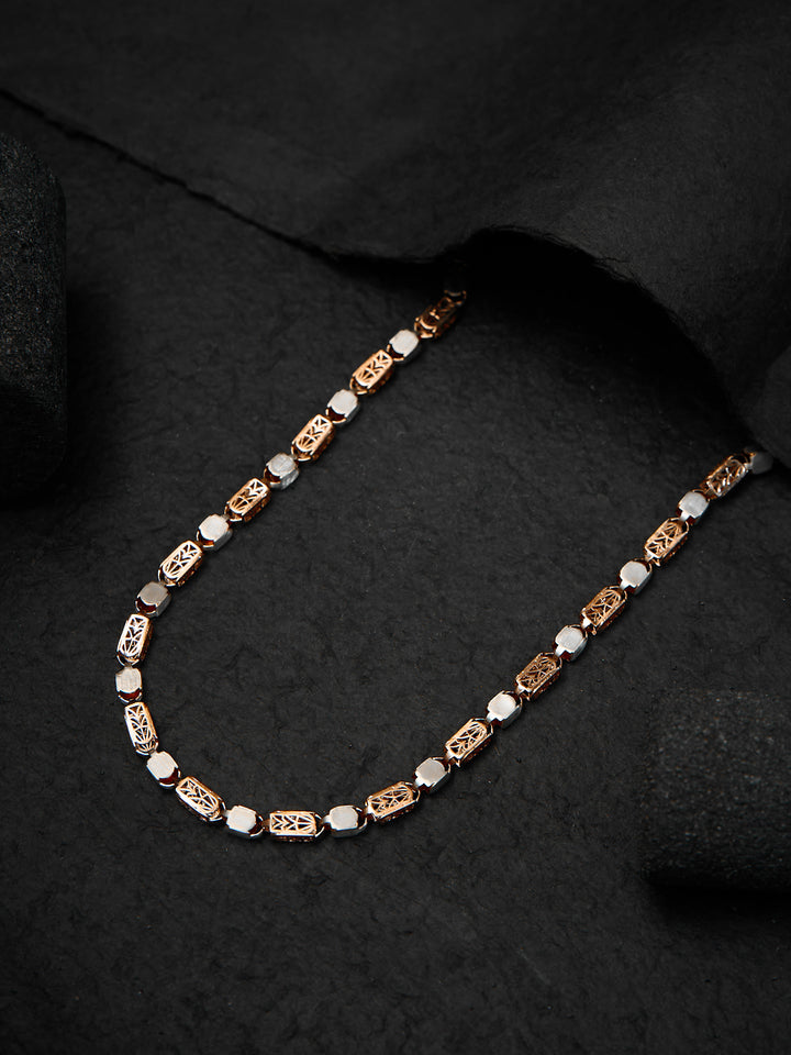 Rose Gold Celestial Box Men's Chain