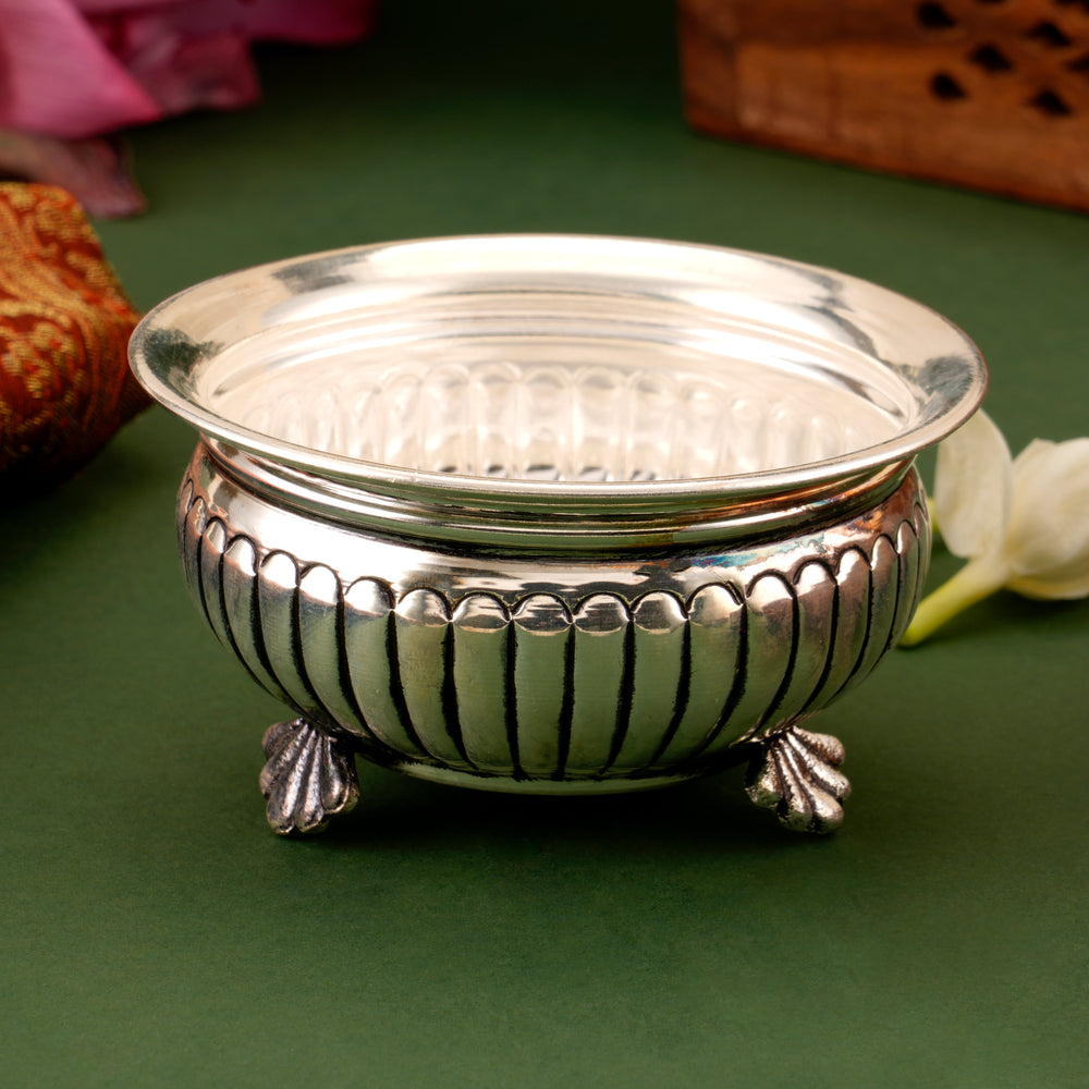Elegant Silver Designed Bowl