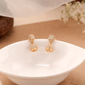 Luxury Stone Finish Silver Jhumkas