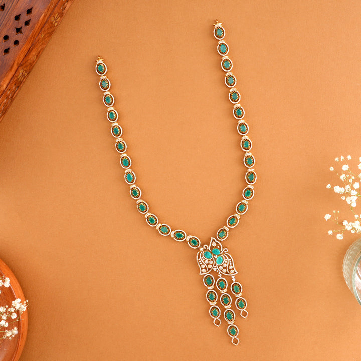 Mango Leaf Swarovski Emerald Haram