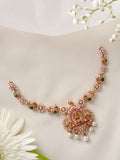 Lakshmi with Peacock Diamond Necklace