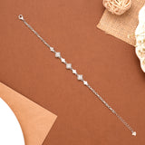 Mini Three Butterflies Silver Bracelet
