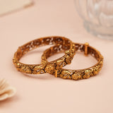 Traditional Temple Design Gold Bangles