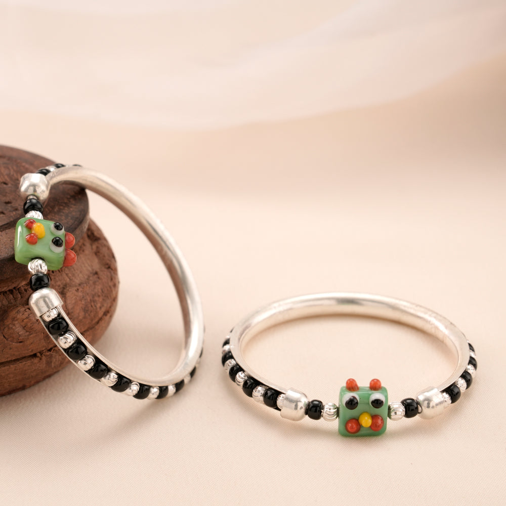 Premium Finish Silver Baby Kada