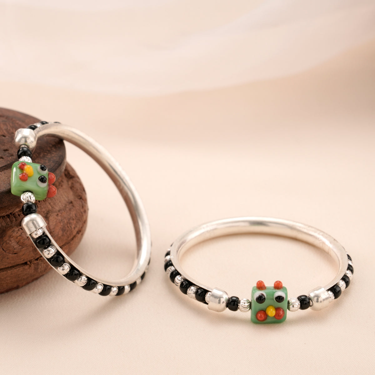 Premium Finish Silver Baby Kada