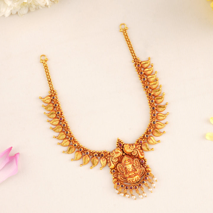 Kerala Style Lakshmi Nagas Necklace