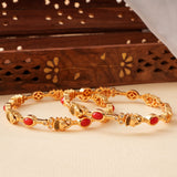 Antique Unique Elephant Pattern Coral Bangle