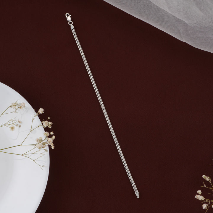 Foxtail Men's Silver Bracelet