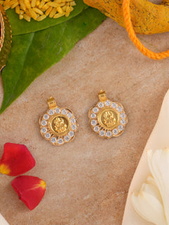 Lakshmi Kasu with White Stone Urukal
