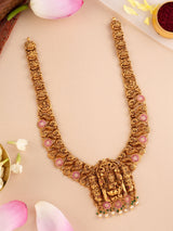 Antique Temple Work Lakshmi Devi Gold Haram
