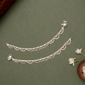 Multilayer Chain Silver Anklet