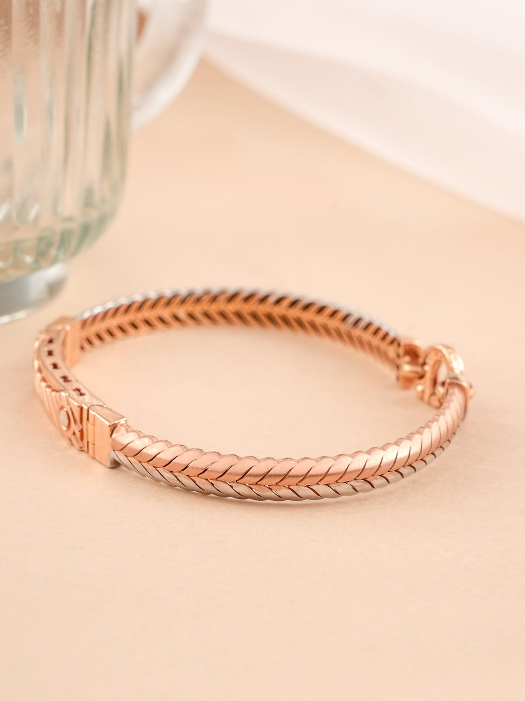 Rose Gold Braided Kada