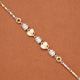 Premium Four Leaf Clover Design Silver Bracelet
