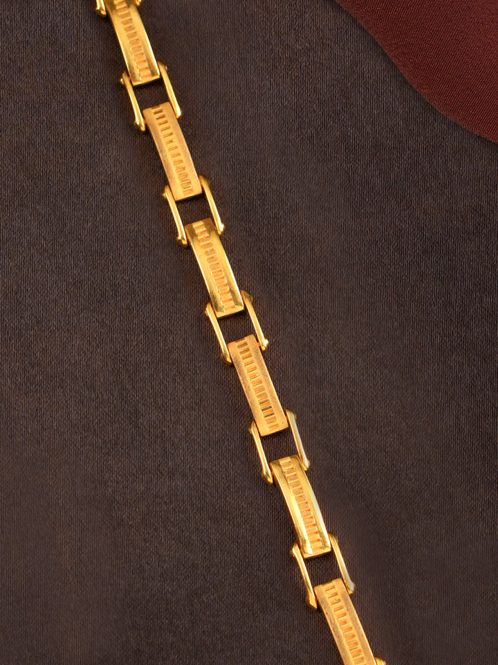 Classic Interlocked Gold Bracelet for Men