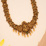 Designer Golden Gajalakshmi Temple Haram