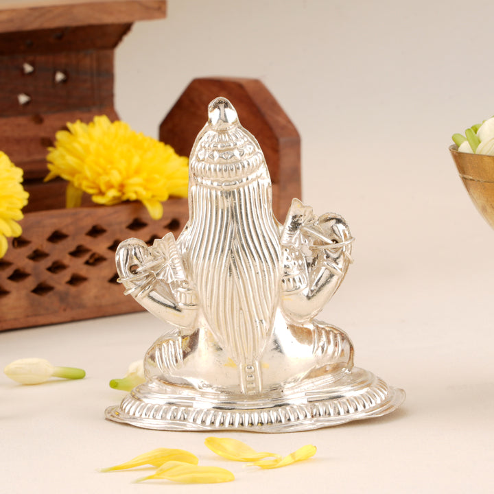 Spiritual Silver Idol of Goddess Lakshmi