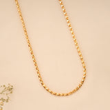 Silver Gold Plated Wheat Chain