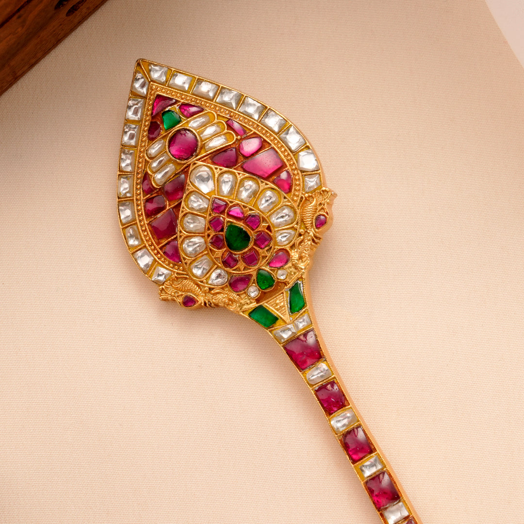 Murugan Vel Design Kundan Stone Jada Billa