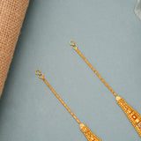 Gold Enamel Finish Ear Chain Mattal
