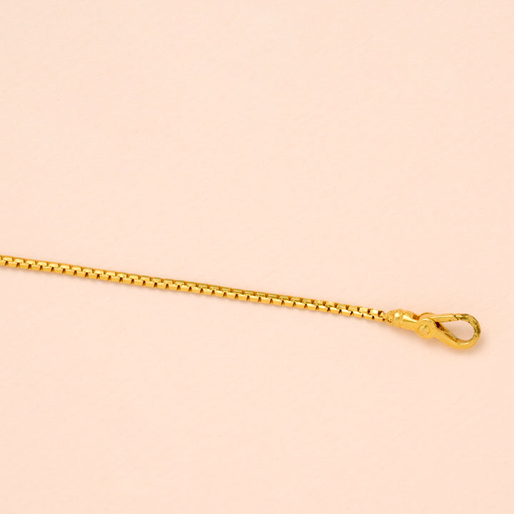 Geometric Shape Multi Stone Gold Bracelet