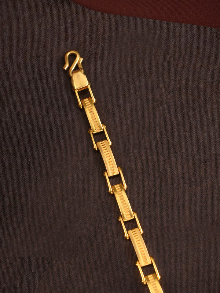 Classic Interlocked Gold Bracelet for Men