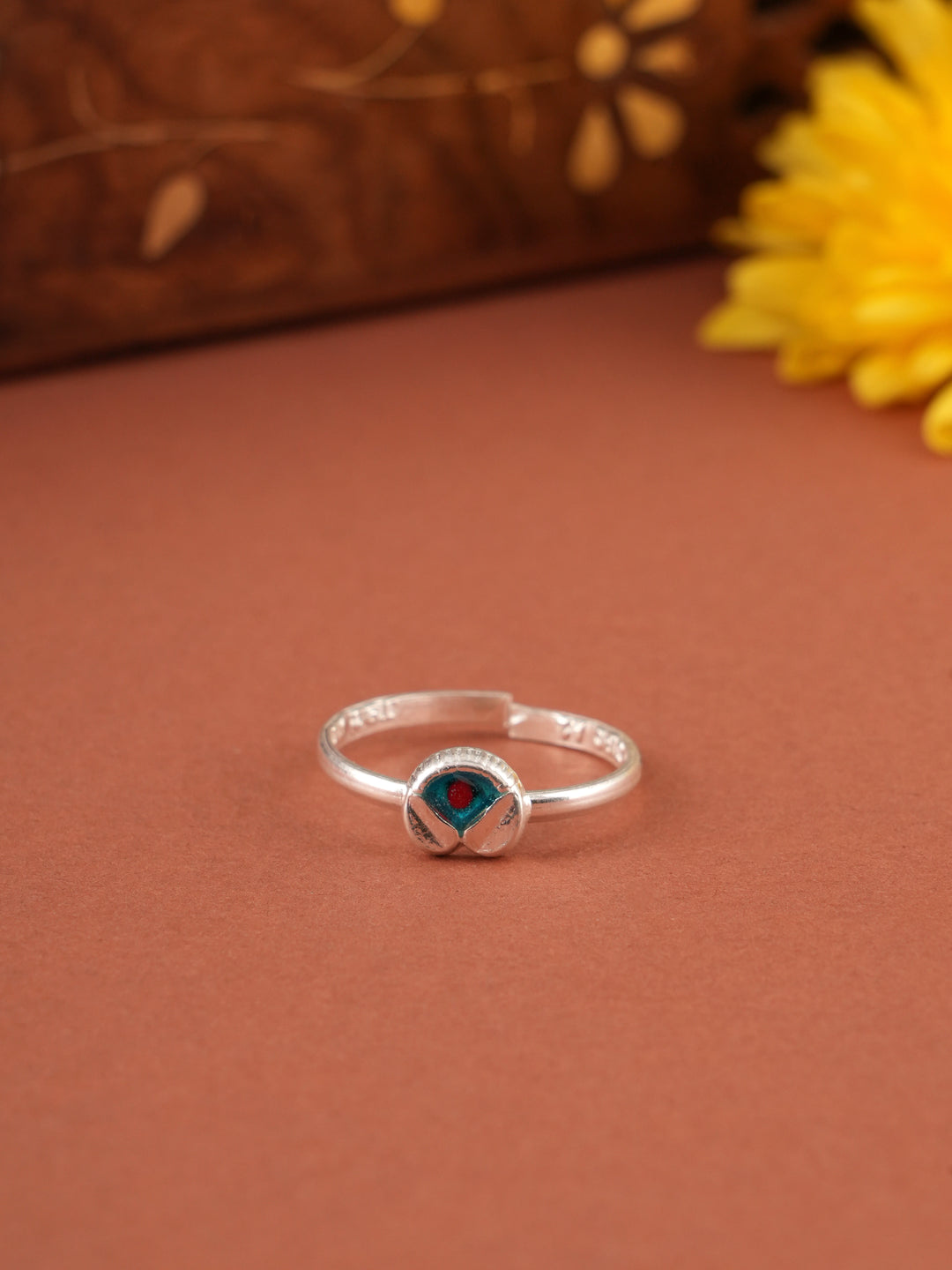 Luxe Enamel Silver Toe Ring