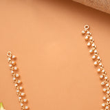 Classic Leafy Pattern Emerald Golden Necklace