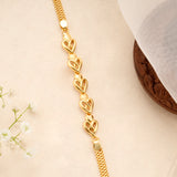 Hollow Heart Link Gold Plated Bracelet