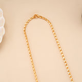 Silver Gold Plated Wheat Chain