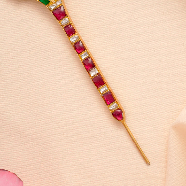 Murugan Vel Design Kundan Stone Jada Billa