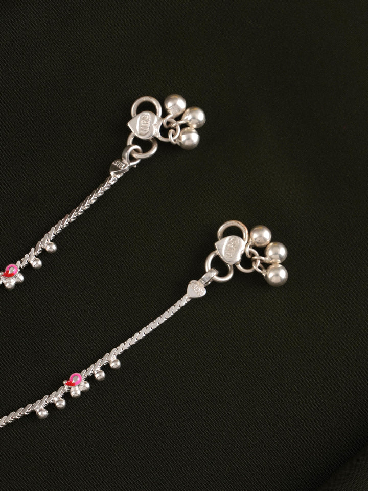 Tara Jhilmil Silver Anklet