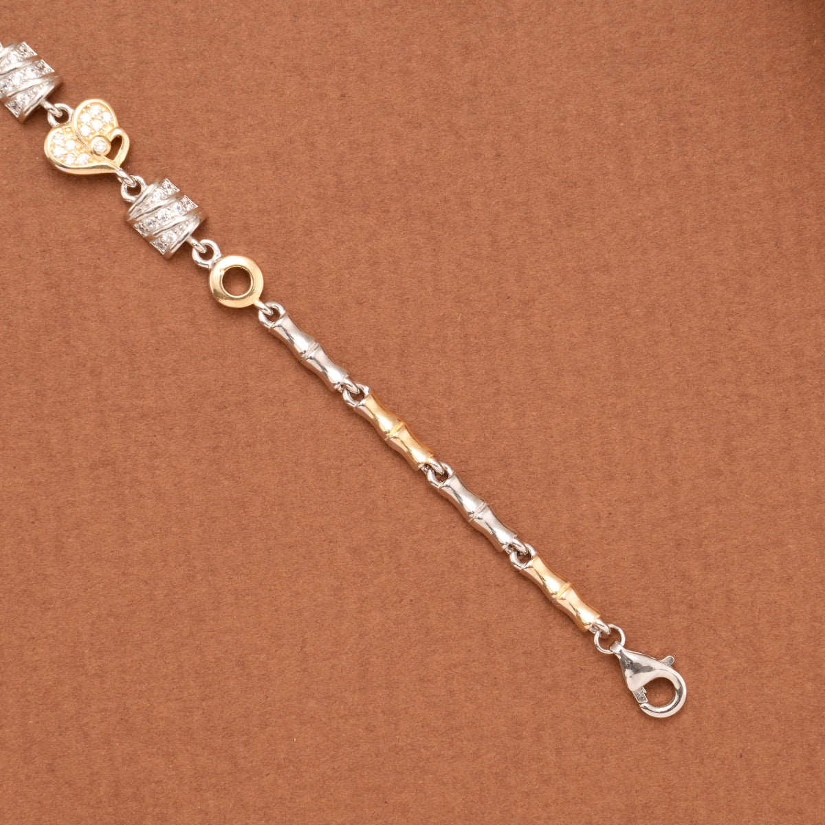 Premium Four Leaf Clover Design Silver Bracelet