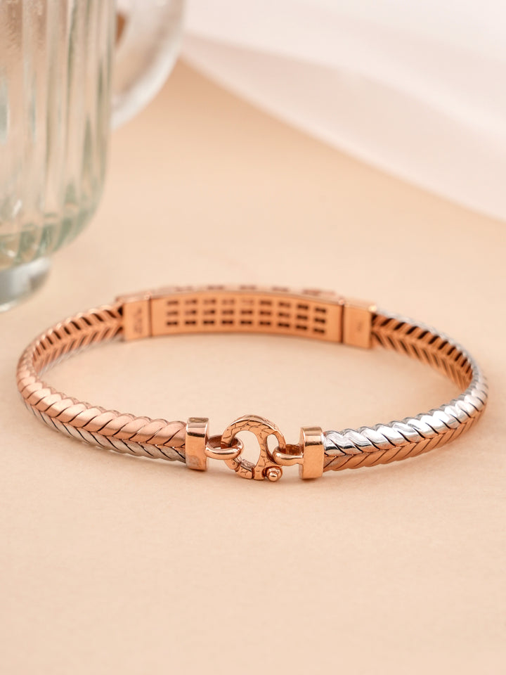 Rose Gold Braided Kada