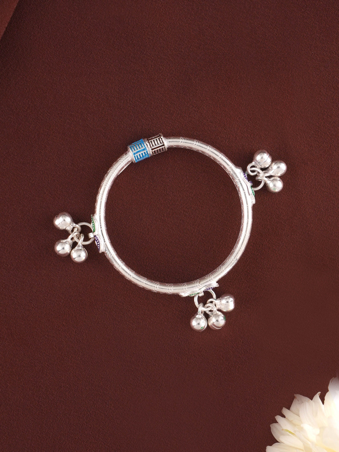 Simple Lining Design Silver Thandai