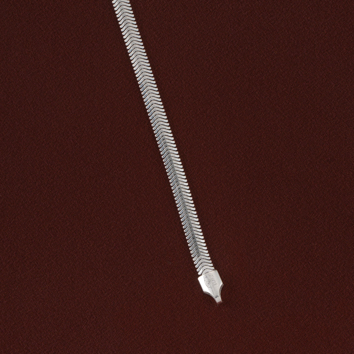 Herringbone Men's Silver Bracelet