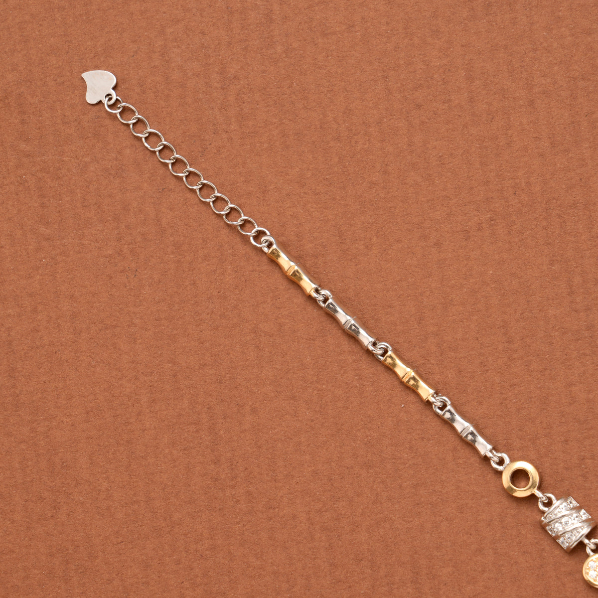 Premium Four Leaf Clover Design Silver Bracelet