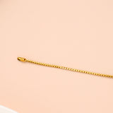 Geometric Shape Multi Stone Gold Bracelet