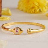 Traditional Silver Gold Plated Divine Vel Kappu