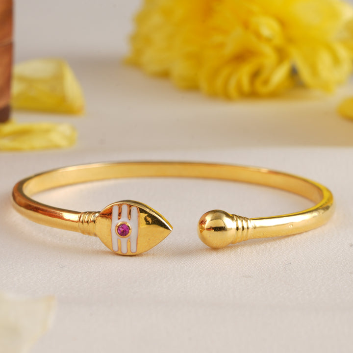 Traditional Silver Gold Plated Divine Vel Kappu