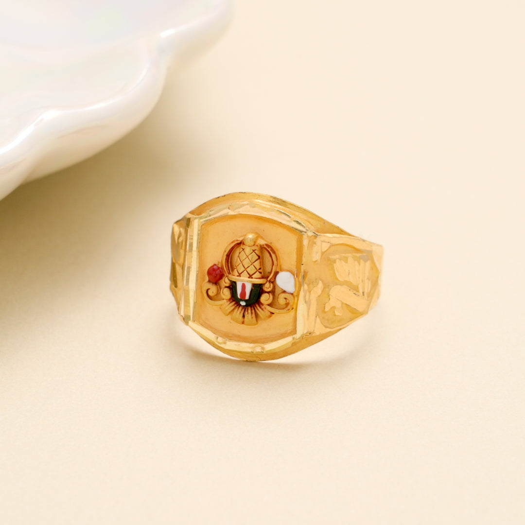 Traditional Tirupati Gents Gold Ring