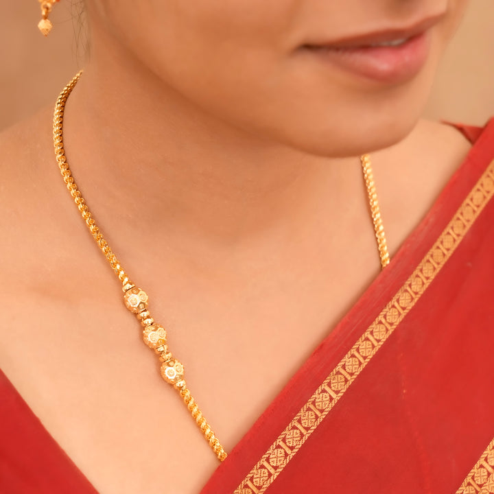 Traditional Golden Beads Mugappu Chain