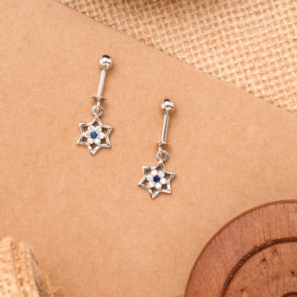 Star Shape Silver Koppu Earring