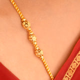 Elegant Golden Balls Design Mugappu Chain