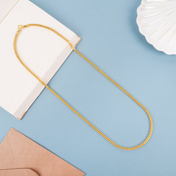 Traditional Arumbu Design Gold Chain